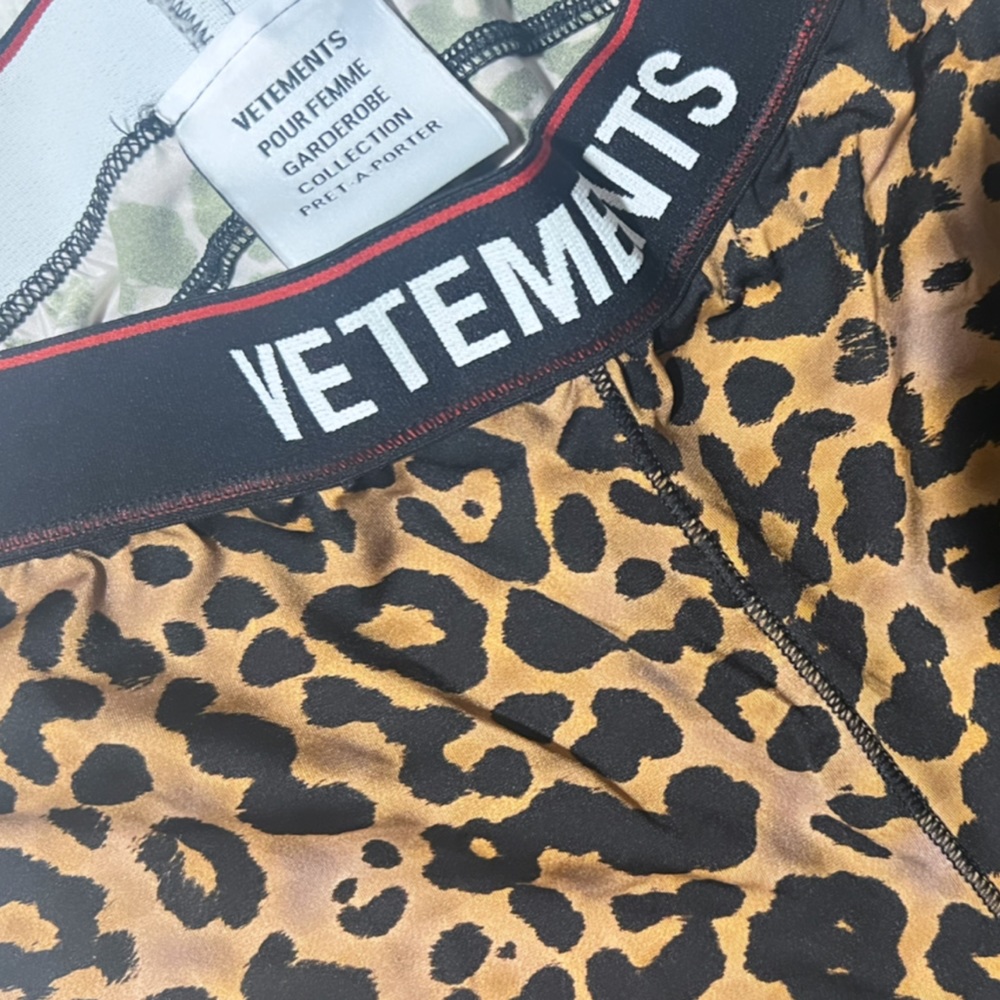 Vetement Cheetah Print Biker Shorts